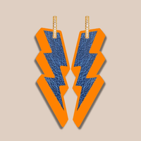 Pendientes de cuero