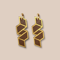 Pendientes MINI CUBOS - oro