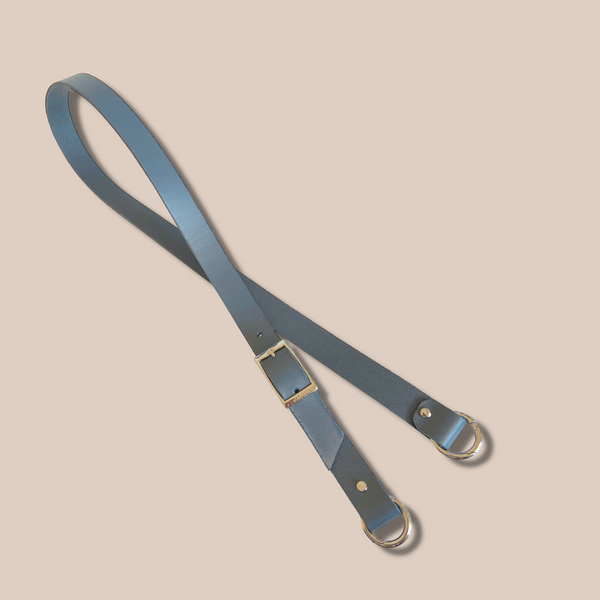 Bandouliere réglable en cuir - largeur 2cm - avec mousquetons ronds –  atelierharti