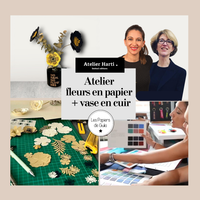 Atelier de création : Vase Personnalisé en Cuir et Fleurs en Papier