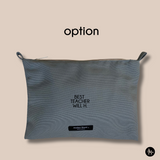 Bolsa familiar Heroes - piel y tejido reciclado - gris antracita